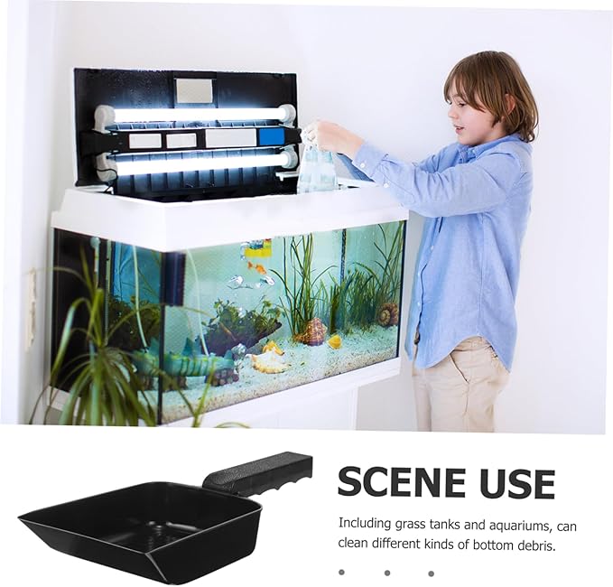 balacoo Aquarium Gravel Sand Shovel Cleaning Tool for Fish Tank Maintenance Efficient Sediment Removal Strainer Design for Easy Cleaning