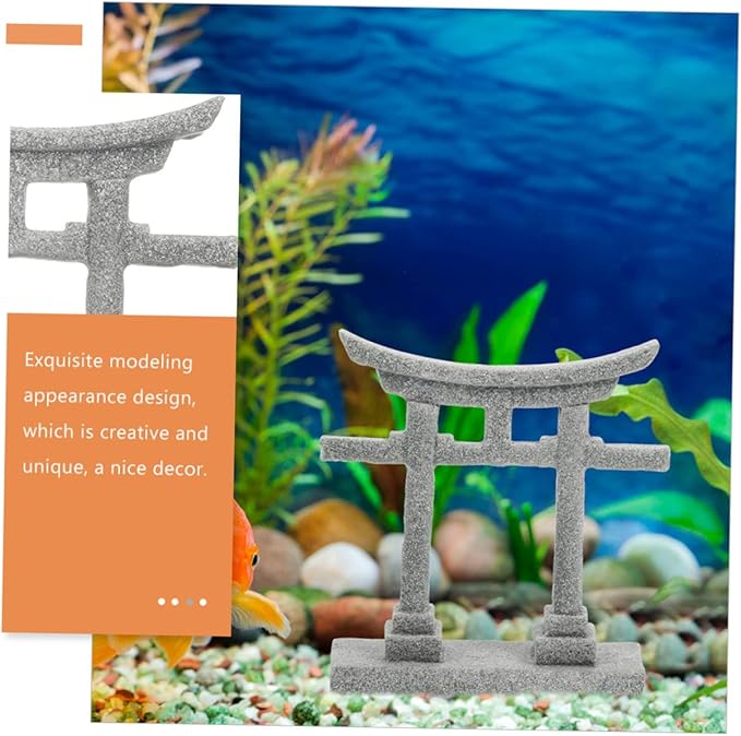 balacoo Outdoor Stone Craft Fish Tank Decor Aquarium Ornament Sand Table DIY Ornament Garden Statues
