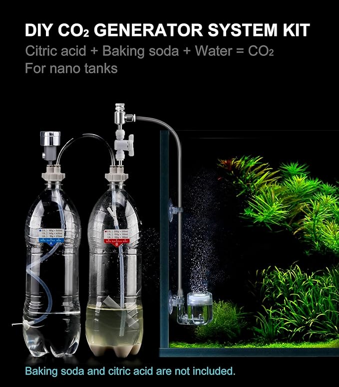 DIY CO2 kit for Aquarium with CO2 Diffuser & Needle Valve, G211