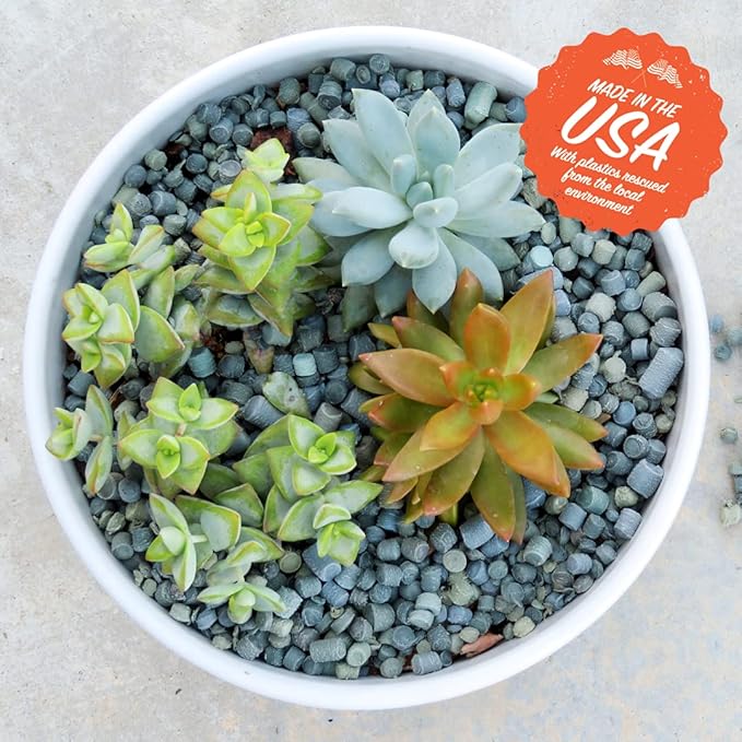 Arqlite Smart Gravel Eco Friendly Plant Drainage for Healthy Roots, Cactus, Succulents, Small Pots (1 Gal, Mini Size Bag)