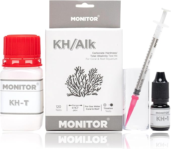 Monitor Alkalinity Test KIT for Coral & Reef (120 Tests)