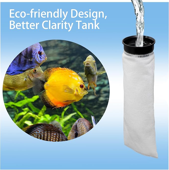 2 Pack 2.75 Inch 225 Micron Filter Sock Fits Waterbox Aquarium Models, Fits Eshopps Aquarium Models, Fits Fiji Cube Aquariums, Also Fits all 2.75" Filter Sock Holders, Check SIZE First