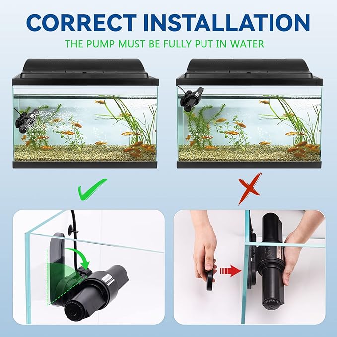 BAOSHISHAN Aquarium Wave Maker Cross Flow Water Circulation Pump for 1.2-3m Long Fish Tank Above 55 Gallon Sea & Fresh Water with Controller (35W)