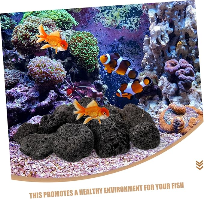 Natural Volcanic Stones for Garden Aquarium Decorative Rocks for Landscaping Fish Tanks Versatile Rustic Aesthetic