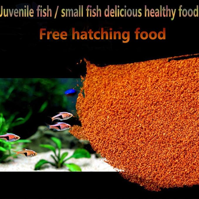 100g Small Baby Fish Food Float Freeze Brine Shrimp Egg for Turtle Betta Juvenile Fish Sea Fish Tropical Fish Fits for Freshwater and Saltwater