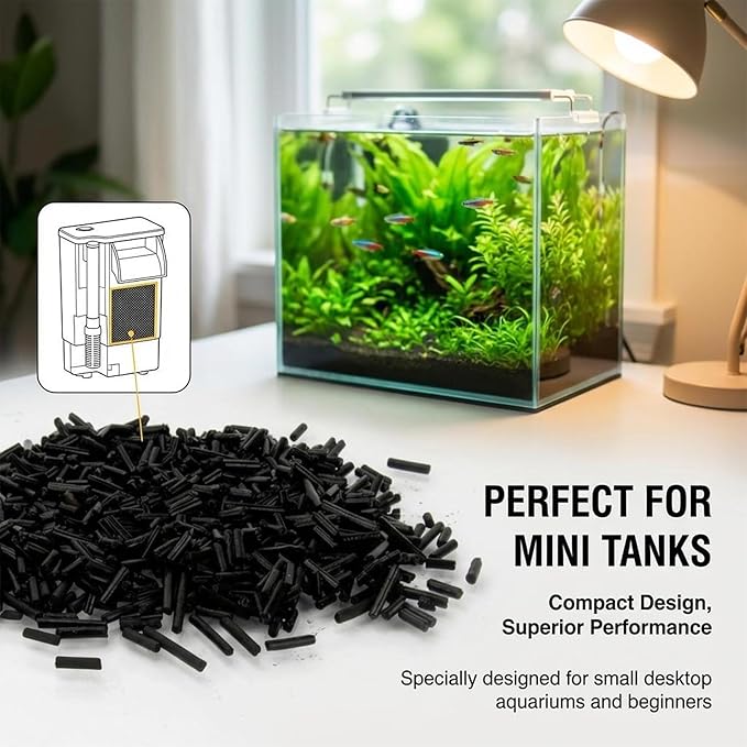 Sukh 310g Acid Free Activated Carbon Pellets - Activated Charcoal Bulk Activated Carbon Aquarium Charcoal Pellets Activated Charcoal Filter Carbon Aquarium Filter for Waterbox Aquariums Pond Fish Tank