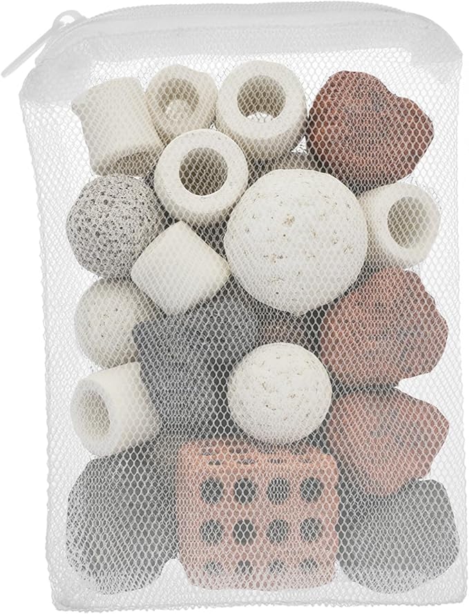 10 Pcs Aquarium Media Bag 6" X 4" Reusable Filter Bags for Fish Tank Fine Mesh Bags with Zipper for Fine Resins Filter