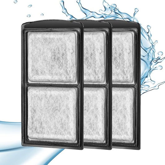 ReptiZoo Replacement Filter Cartridge for Turtle Tank, 3-Pack Internal Filter Accessories for GLB08