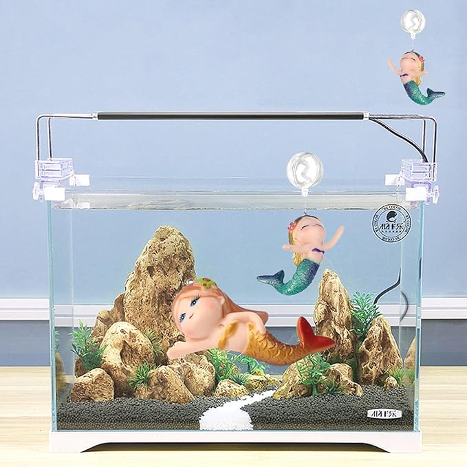 Floating Mermaid Aquarium Decor - Fish Tank Ornament for Aquarium Décor Thematic Ornaments