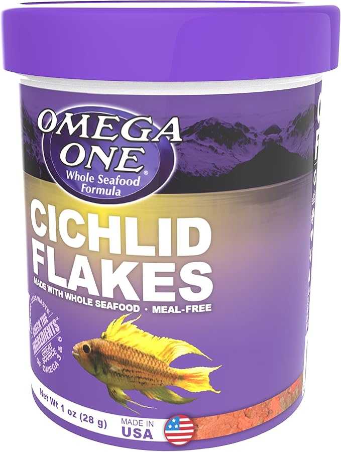 Omega One Cichlid Flakes, 1 oz
