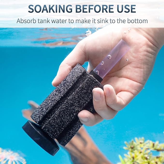Pawfly Aquarium Bio Sponge Filter Quiet Betta Fry Shrimp and Small Fish Foam Filter for Fish Tanks up to 20 Gallons