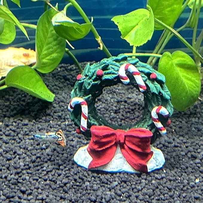 Tank Decoration Landscape Christmas Gall - Aquarium Christmas Theme Decoration