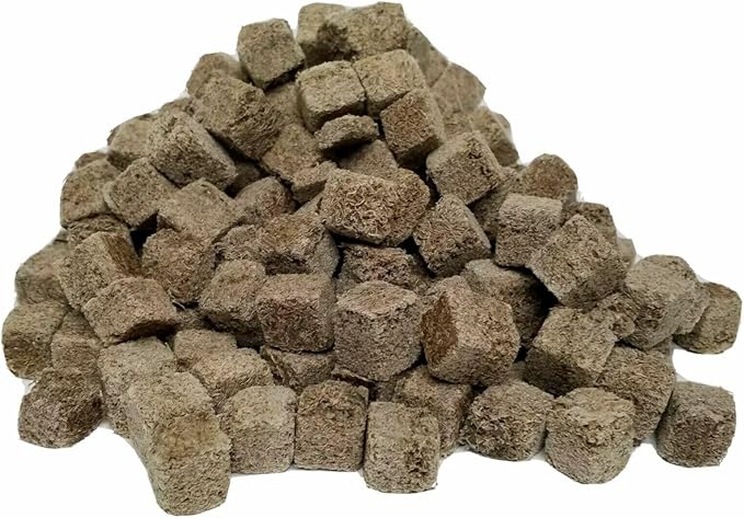 3-lbs Freeze Dried Tubifex Worm Cubes. 100% Tubifex Worms for All Tropical Fish, Marine Fish, Land & Aquatic Turtles. Premium Freeze Dried Tropical Fish Foods. 3-lbs