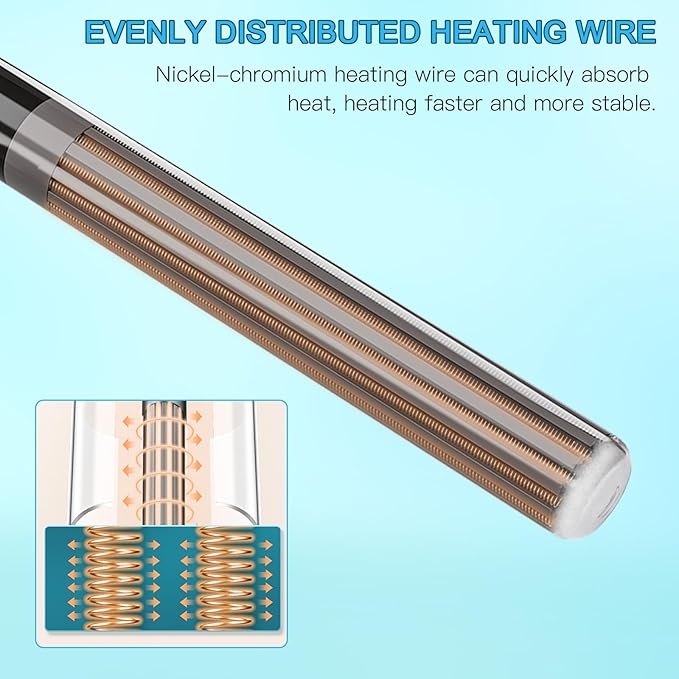 LYPHARD AQUARIUMS Aquarium Heater, 300W Submersible Fish Tank Heater with Precision Adjust Knob Thermostat and Suction Cup Suitable for Saltwater and Freshwater