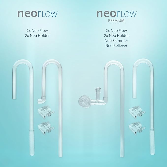 Aquario Neo Skimmer - Freshwater Planted Aquarium Surface Skimmer for/fits Neo Flow Lily Pipes, Rimless Tank Skimmer for Aquarium, Planted Tank Skimmer - Large, 17mm ID for/fits 5/8"(16/22) Tubing