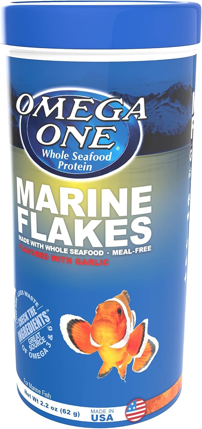 Omega One Garlic Marine Flakes, 2.2 oz