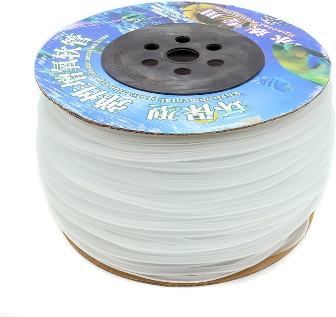 ALEGI 600 Feet Standard 3/16" Flexible Airline Tubing with Connectors for Aquariums, Terrariums and Hydroponics