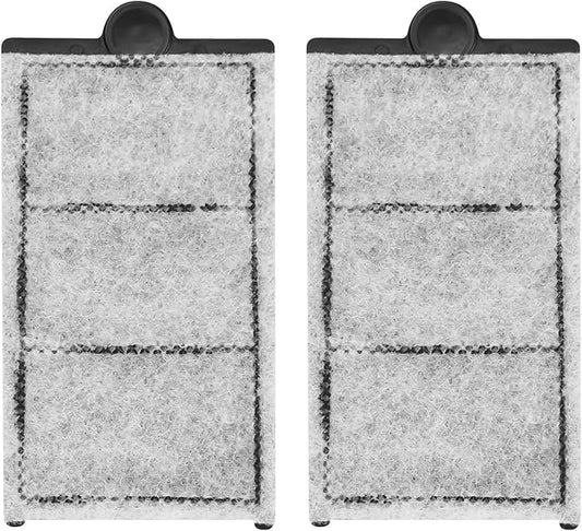 2 Pack Carbon Cartridge Replacement Insert for Aquatop Pisces Series Filter Fish Tank, Fits All Pisces Models, for PCS-5G, PCS-3G, PCS-5GB, and PCS-5GC Models, Easy to Install – PCS-RCI