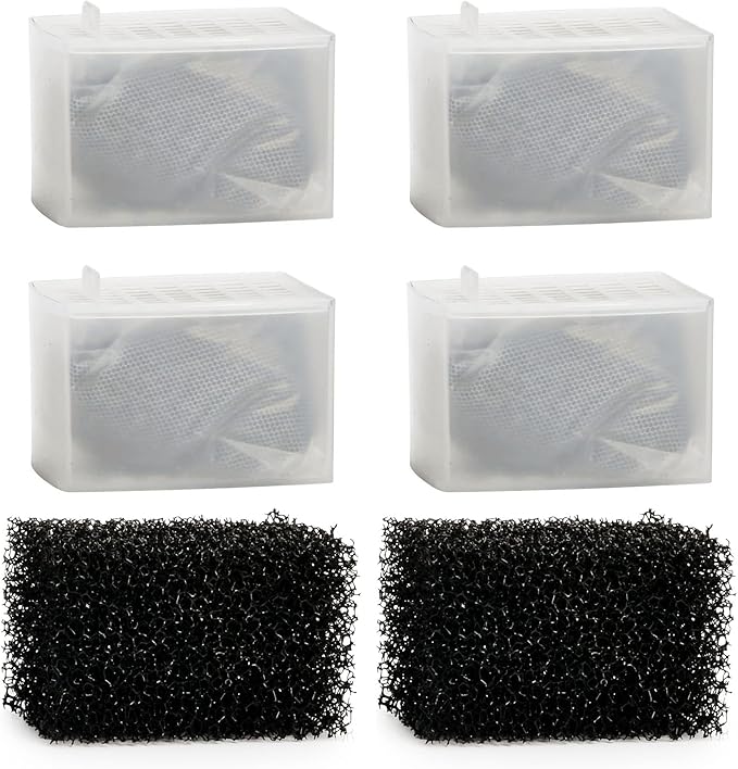 NICREW Replacement Cartridge Fish Tank Filter Magi 700, Aquarium Filter Foam and Active Carbon