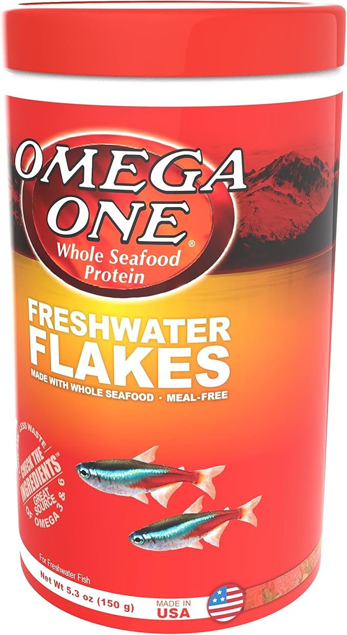 Omega One Freshwater Flakes, 5.3 oz