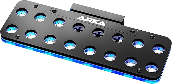 myREEF®-FRAG Rack | 16 Trous | Porte-Corail pour Chaque Aquarium Marin | pour épaisseur de Verre jusqu'à 12 mm | Diamètre du Trou env. 15 mm | Fusibles en Silicone