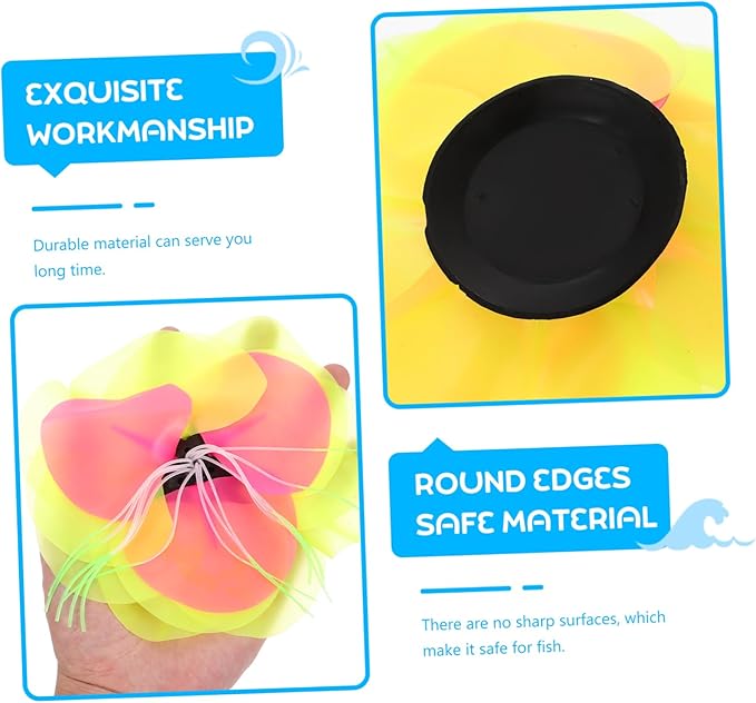 MERRYHAPY Silicone Coral Adornment for Aquariums Simulation Coral Plant Decoration Safe Non- for Fish Tank Landscape Aesthetic for Home Office Use