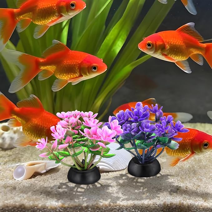 Gadpiparty 20pcs Mini Aquarium Plants, Fake Aquarium Plants, for Fish Tank Adornment, for Home Office