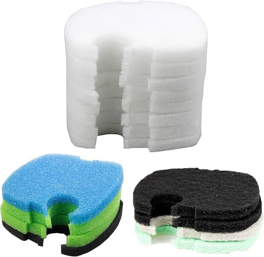 AQUANEAT Replacement Filter Pads Compatible with SUNSUN HW-304B/404B/704B/3000 Activated Carbon/Phosphate/Ammonia Aquarium Fish Filter Media