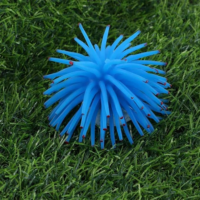 Artificial Coral 1Pcs Aquarium Coral Decor for Fish Tank,Artificial Coral Plant, Faux Coral Ornaments,Aquatic Sea Plants 6 Colors(Blue)