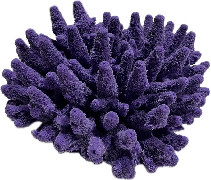 Medium Acropora Gemmifera – Artificial Coral for Fish Tank & Aquarium Decor – #101 (Purple)