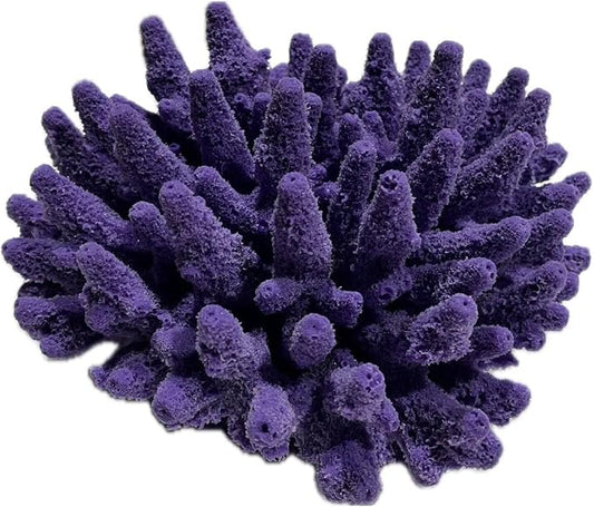 Medium Acropora Gemmifera – Artificial Coral for Fish Tank & Aquarium Decor – #101 (Purple)