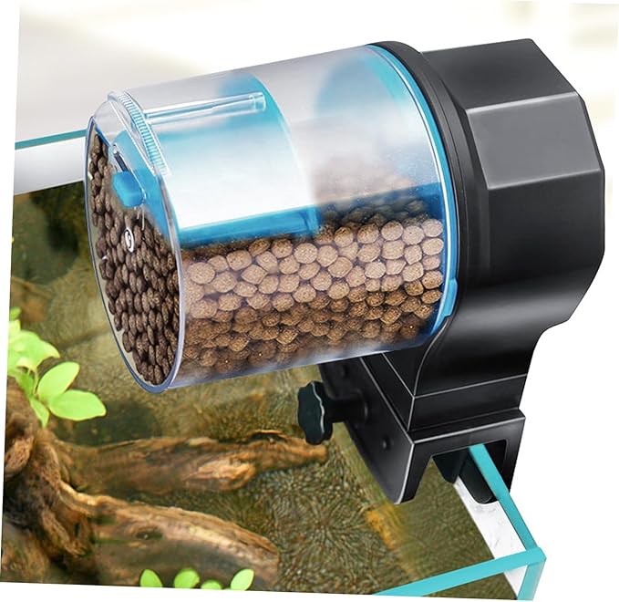 BESPORTBLE 1set Automatic Fish Feeder Capacity Tank Intelligent Turtle Feeding Tool for Aquariums Easy to Clean and Install Suitable for Pellet Food