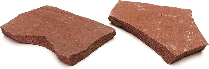 Natural Habitat Basking Rocks for Reptiles, Wyoming Rose, Medium Size Pair,