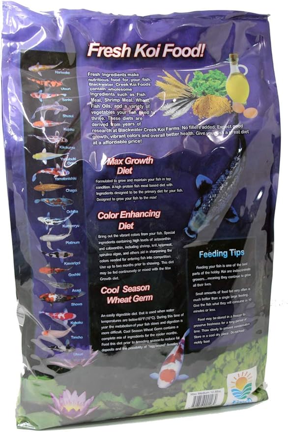 Blackwater Premium Koi and Goldfish Food Max Growth 12.8lb (Small (3.2mm))