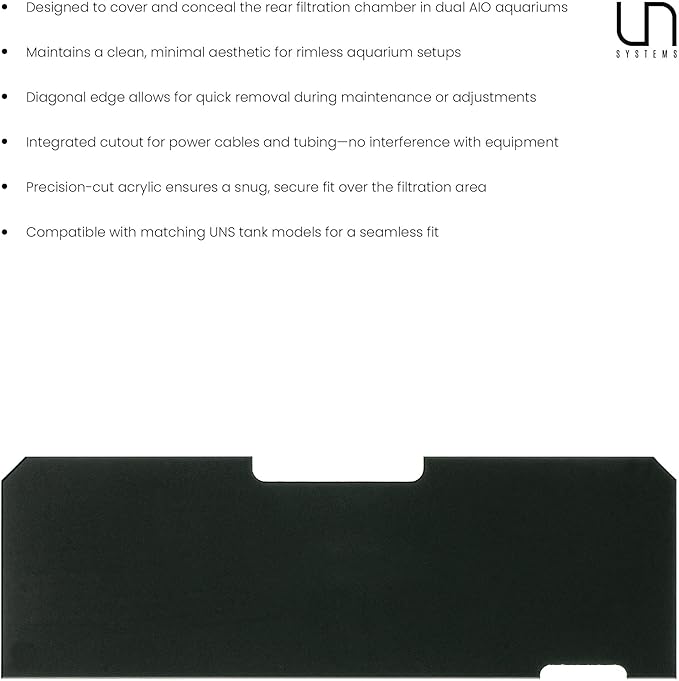Ultum Nature Systems Chamber Lid Replacement – Compatible with Dual AIO Rimless Aquarium, Foresta 35E and 60E Paludarium - Durable Acrylic Filter Cover and Aquascaping Tools – Dual AIO 35A