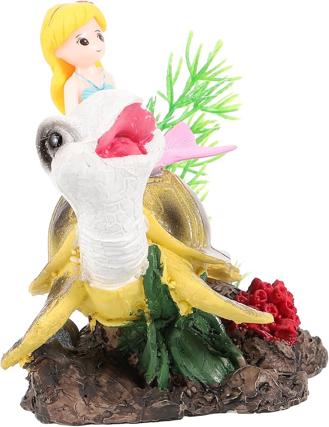5pcs Fish Tank Landscaping Sand Table Mermaid Prop Aquarium Decor Aquarium Mermaid Ornament Fairy Garden Ornament Fish Tank Decor Tabletop Decor Betta Fish Fak