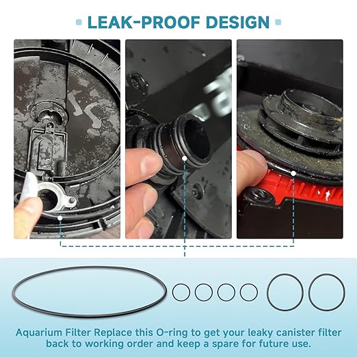 (7-Pack) O-Ring Seal Kit Suitable for Fluval FX5 & FX6 Aquarium Filters, Includes A20210(1), A20207(2), A20212(4