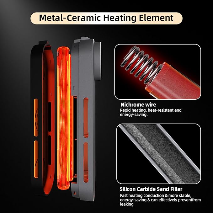 UPETTOOLS 50W Mini Aquarium Heater for 5-10 Gallon Tanks – Submersible Fish Tank Heater with Digital Display & External Temperature Controller, Adjustable 68°F-93°F, for Betta & Turtle Tanks，Shrimp