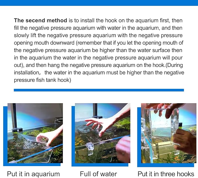 Negative Pressure Aquarium Fish Tank Cool Fish Tank Aquarium Water replenishers Water Level auto-Refill Maintenance
