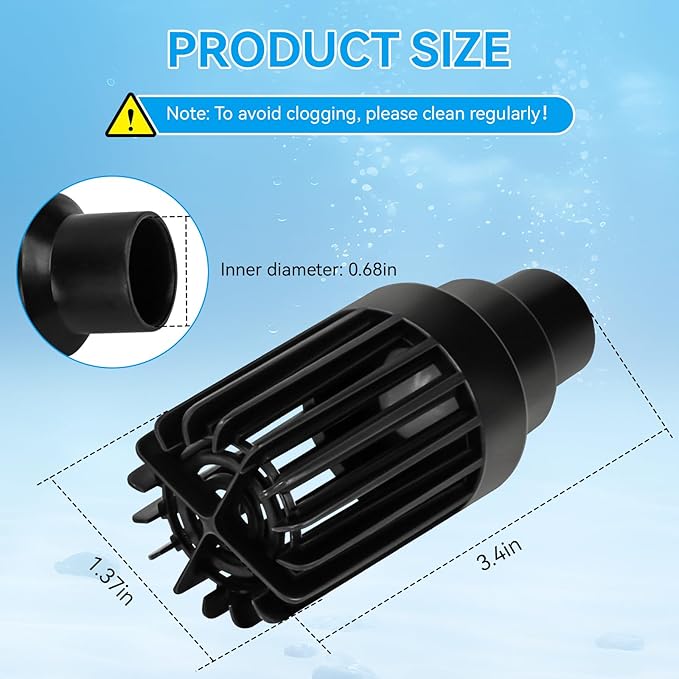 Magluv Filter Intake Strainer with Checkball Fit for Fluval 305, 405, 306, 406 External Filter, Aquarium Intake Guard for Fluval Replacement Parts, for Fluval Accessories, Part# A20008