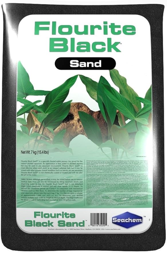 Flourite Black Sand, 15.4 Pound (Pack of 1)