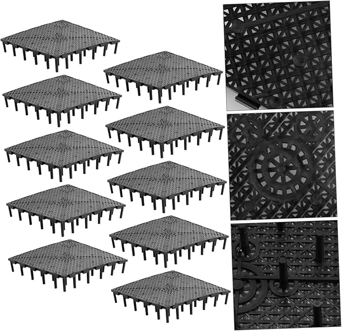 BESPORTBLE 20 Pcs Bottom Plate Fish Tank Bottom Aquarium Egg Crate Fish Tank with Divider Clapboard Pump and Live Fish Grid