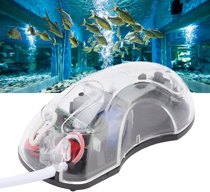 Fish USB Air Pump, DC 5V 0.8W Ultra Quiet Portable Mini USB Oxygen Air Pump with Suction Cups for Fish, Rechargeable and Portable Fish Aerator Pump Accessories