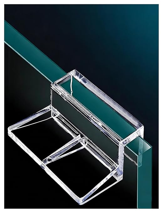 Aquarium Lid Clips Acrylic Bracket for Rimless Aquarium – Secure Glass Cover Support for Fish Tank Lid(10mm,8pcs)