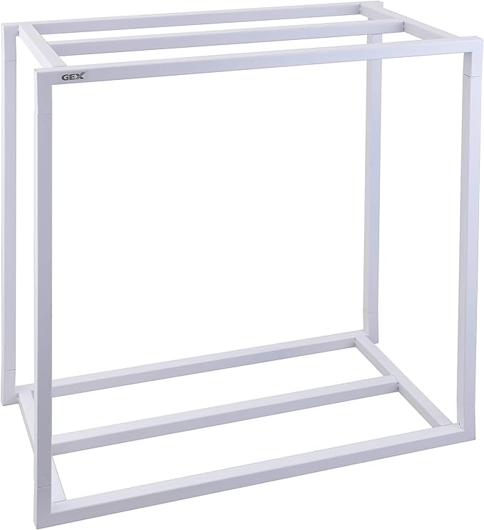 ジェックス Gex GEX Aqua Rack Steel 600WT For Aquariums Width 23.6 x Depth 11.8 inches (60 x 30 cm), Assembly Type Aquarium Stand, Top and Bottom 2 Levels, White