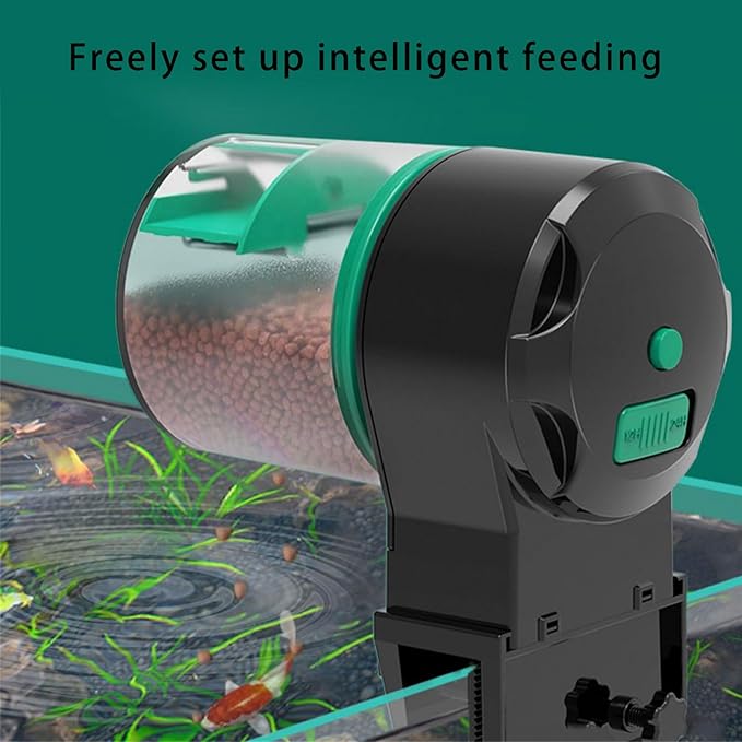 Battery Powered Feeders Compacts Aquariums Feeders Device for Fishes Food Pellets Fish Tanks Automatic Feeding