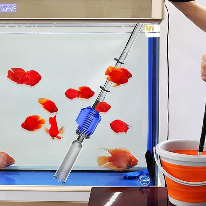 Electric Suction Aquarium Vacuum Gravel Cleaners Fish Tank Syphon Operated Sand Washer Water Changer Filter Cleaning