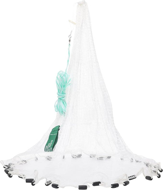 FITEC Super Spreader Nylon Fishing Cast Net, 1/4-Inch X 3-Feet
