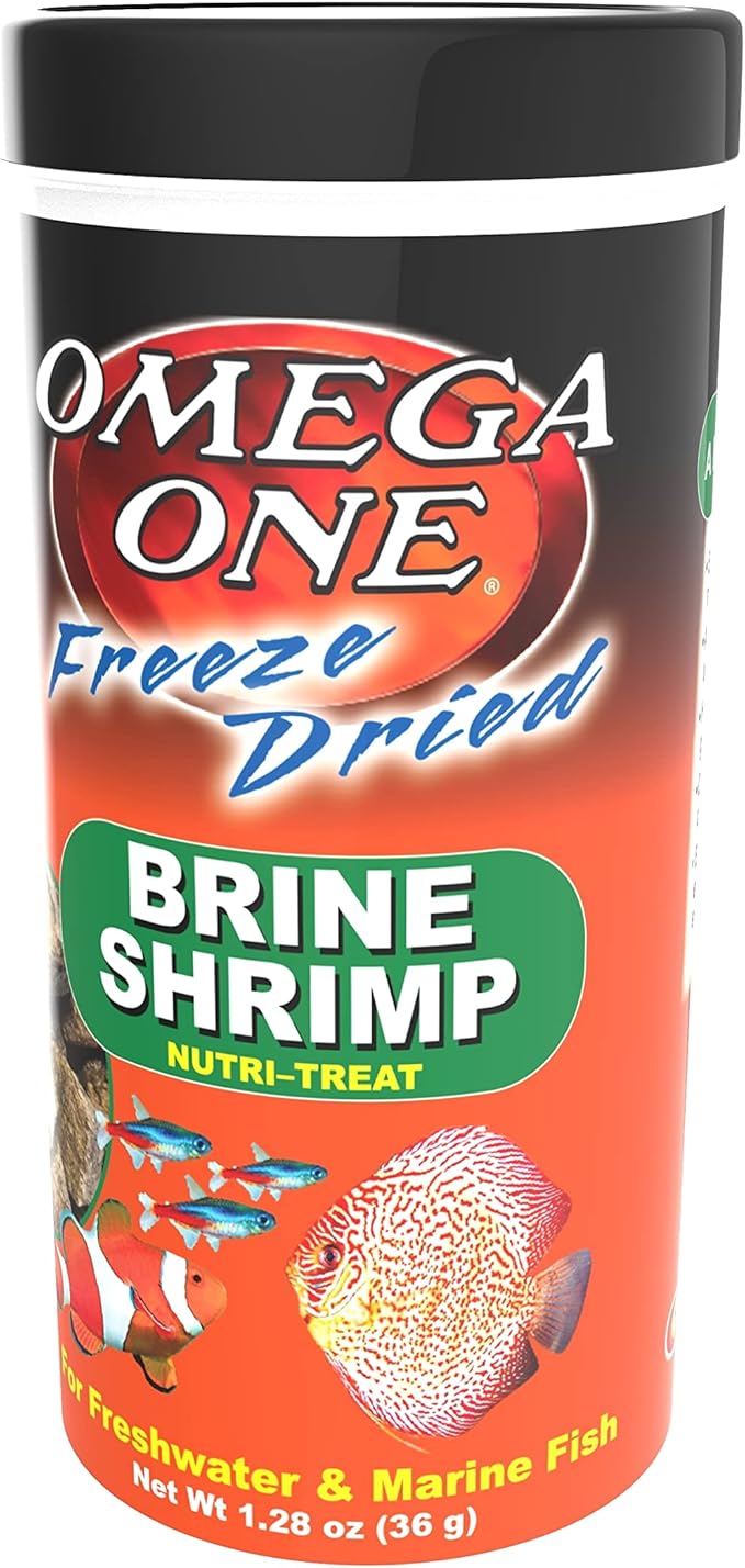 Omega One Freeze Dried Brine Shrimp, 1.28 oz