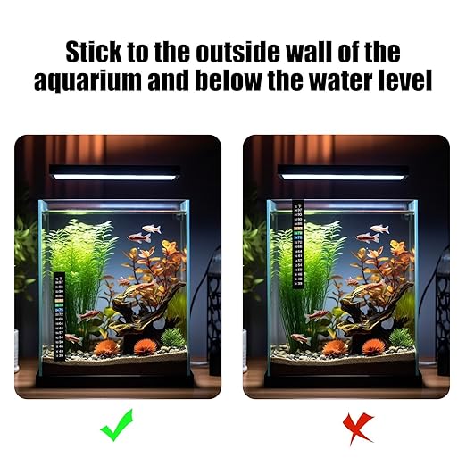 18 PCS Aquarium Thermometer Strips Stick on Fish Tank Temperature Gauge, Temperature Sensing Digital Stickers for Jars Fermentation Brewing, 39-97 °F & 54-108 °F & 63-93 °F